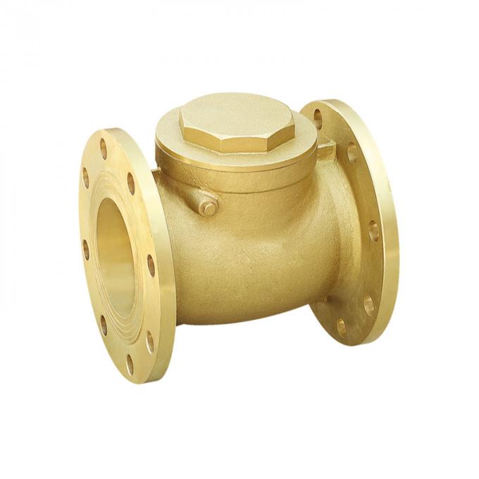 Válvula de cobre amarillo de alta calidad de los estiércoles del forjador de la vávula de bola del reborde dn15-dn150