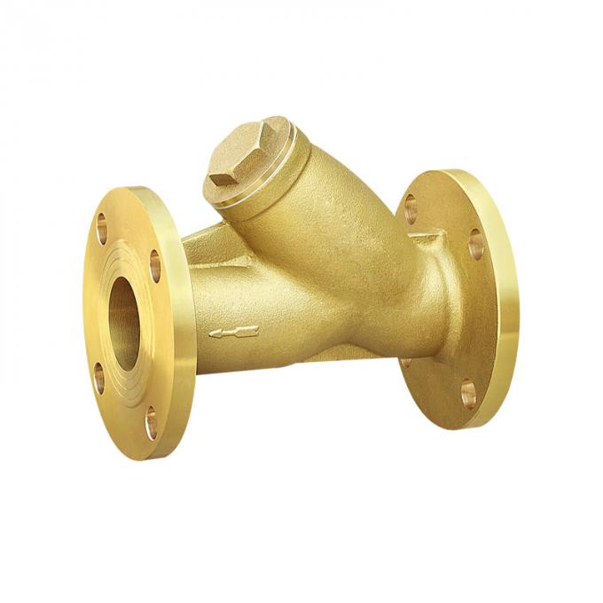 Graduador de cobre amarillo de alta calidad del cuerpo de válvula de la válvula dn32-dn200 dq250 del Y-filtro del reborde