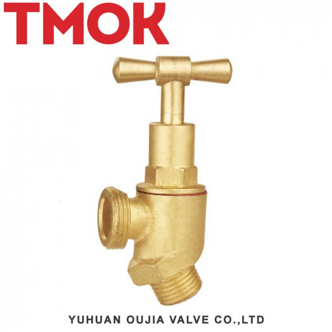 diseño para la válvula de parada de cobre amarillo encubierta masculina masculina del dibujo de montaje del vapor del agua x