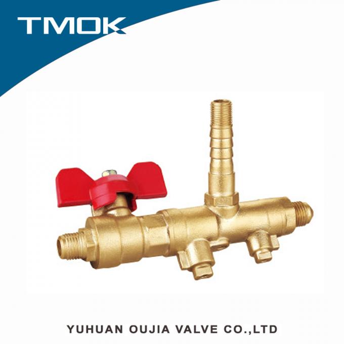 Válvulas de descarga de cobre amarillo de la seguridad para la caldera de gas que calienta el sistema caliente en la HVAC del welldone