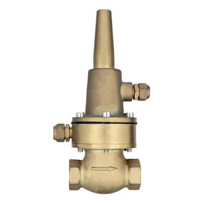 Válvula reductora de presión de agua en línea de latón y cobre piloto de derivación 800X de 1/2 pulgada
