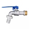 Grifo de cobre amarillo de Logo Customization Handle Water Irrigation de la palanca azul bloqueable