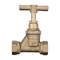 Válvula de cierre de rosca hembra de válvula de agua de parada de latón de 1/2 &quot;-1&quot; para válvula de parada de Gas de aceite de agua