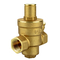 Válvula reguladora de presión de agua de latón PN16 de 1/2 pulgada y 3/4 pulgada con manómetro