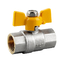 Gas natural Seguridad CE ISO Aprobado Válvula de gas de latón con rosca hembra de válvula de bola de latón de 1 pulgada