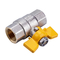 Gas natural Seguridad CE ISO Aprobado Válvula de gas de latón con rosca hembra de válvula de bola de latón de 1 pulgada